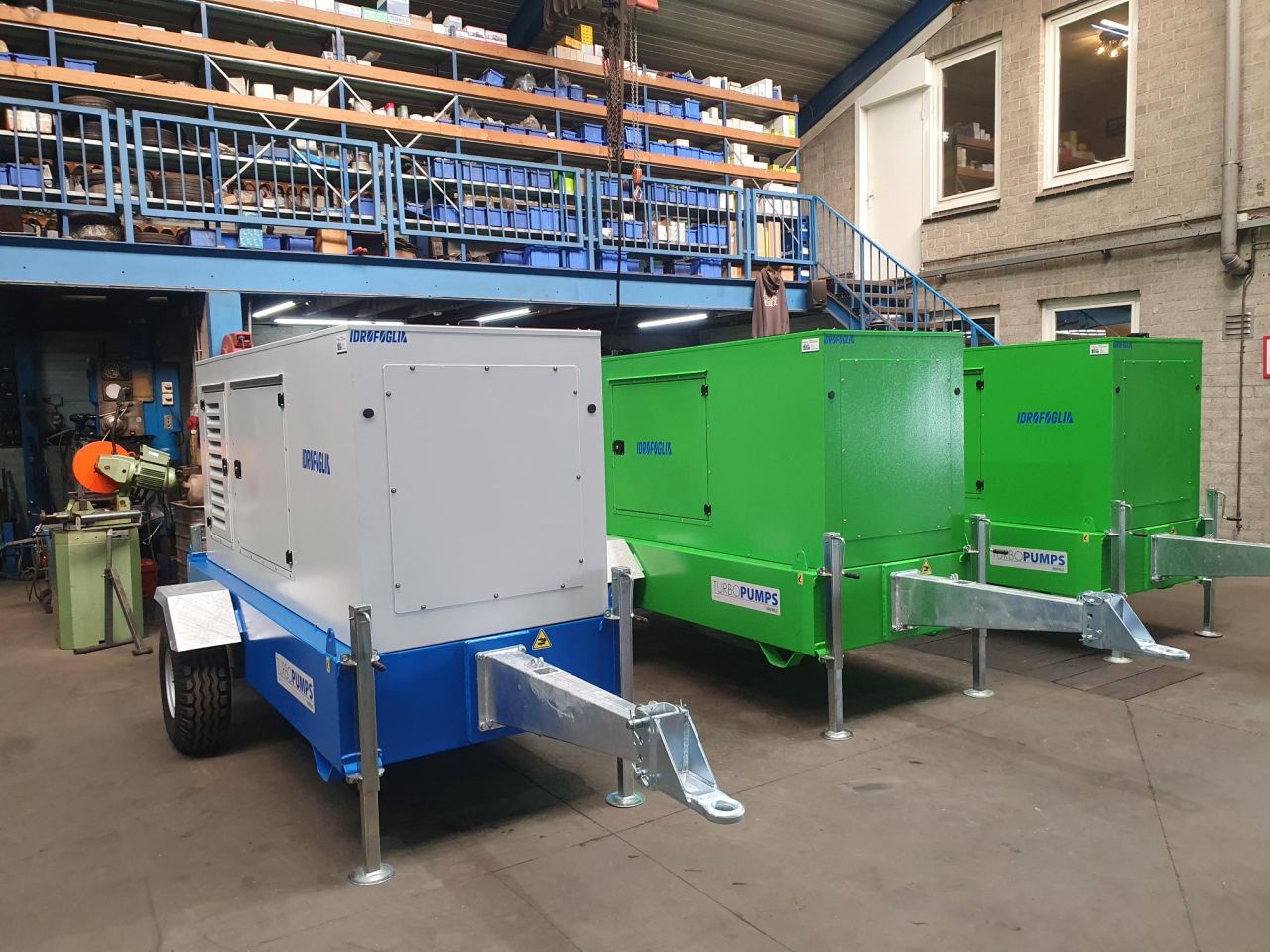 Nieuwe Idrofoglia beregeningset, pompset, pomp, motor, motorpomp