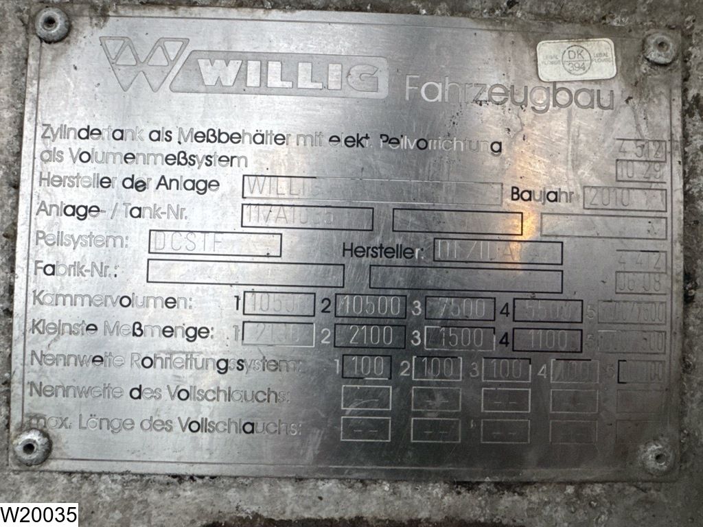 Willig Fuel 47.800 Liter, 6 Comp, ADR, Fuel