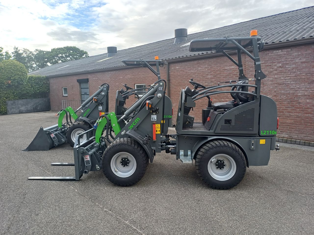 WCM L2110e elektrische minishovel shovel