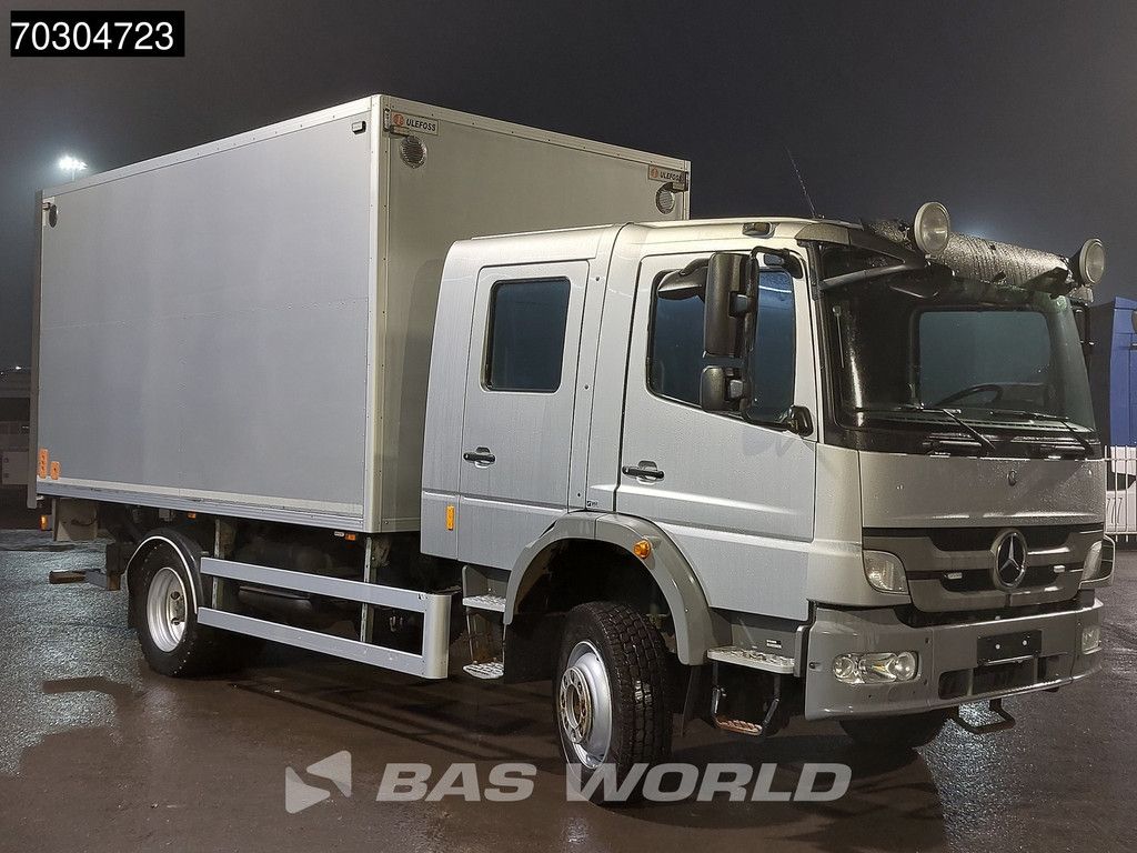 Mercedes Atego Atego 1429 4X4 4x4 Crewcab 1500 kg Zepro Ladebordwand Steel suspension Manual Euro 5