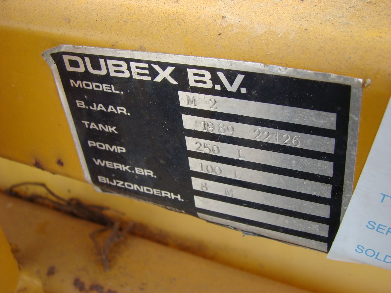 Dubex M2 sprayer
