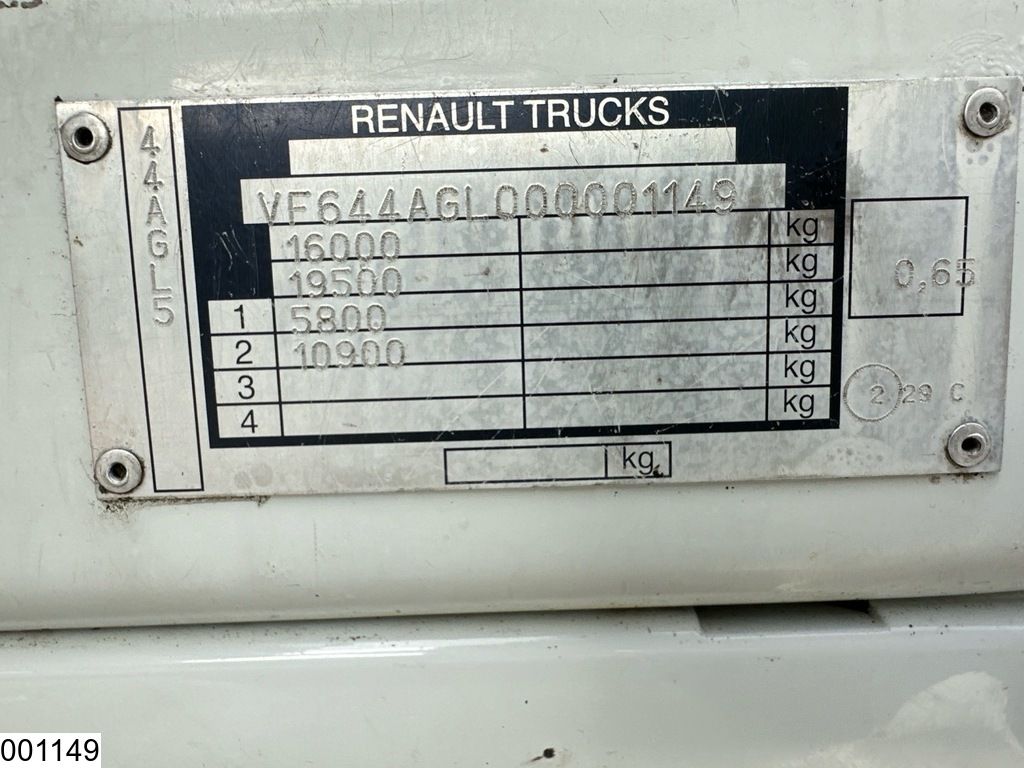 Renault Midlum 220 Dxi 16104 Liter, LPG GPL, Gastank, Steel suspension