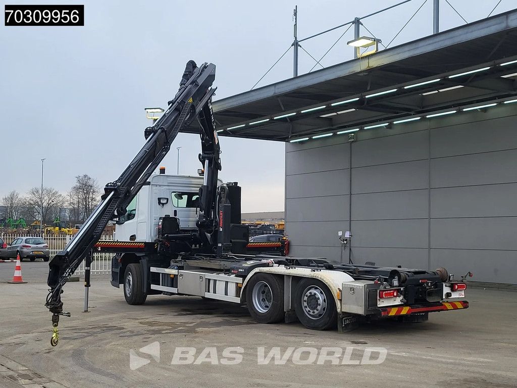 Mercedes Actros Actros 2633 6X2 HIAB X-HIPRO 192 E-3 Crane + 21tons Multilift Lift+Steering axle Euro 6