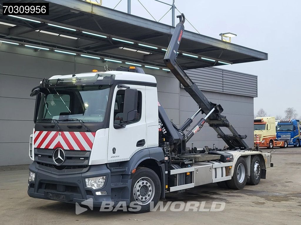 Mercedes Actros Actros 2633 6X2 HIAB X-HIPRO 192 E-3 Crane + 21tons Multilift Lift+Steering axle Euro 6