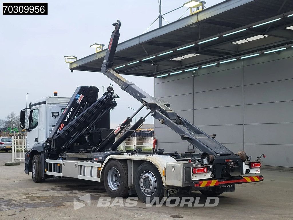Mercedes Actros Actros 2633 6X2 HIAB X-HIPRO 192 E-3 Crane + 21tons Multilift Lift+Steering axle Euro 6