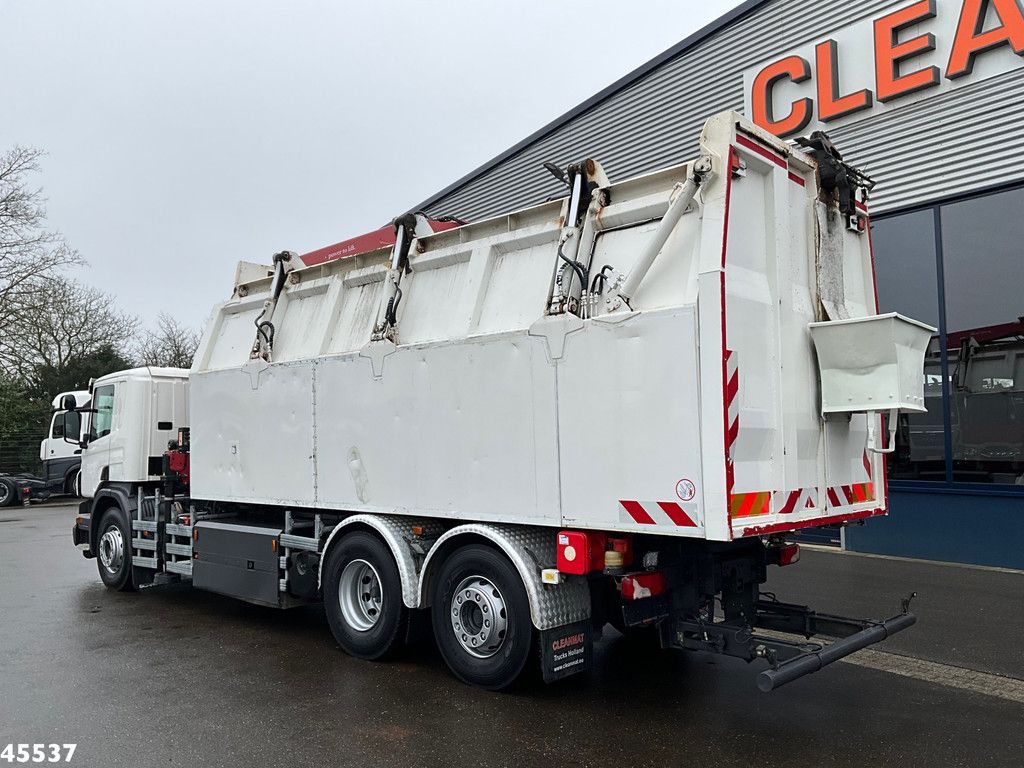 Scania P 340 Euro 6 CNG HMF 25 Tonmeter laadkraan