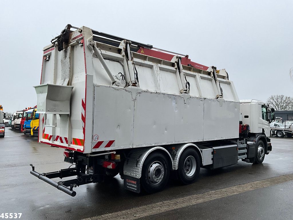 Scania P 340 Euro 6 CNG HMF 25 Tonmeter laadkraan