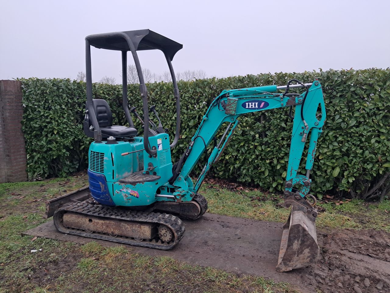 Minigraver IHI / 1200 kg / Minikraan / Graafmachine