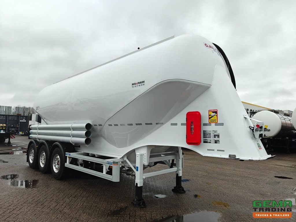 O.ME.P.S. CM39 3-achsiger SAF – Scheibenbremsen – 39 m³ – Liftachse – Alcoa – Reifendruckkontrollsystem – 4600 kg – Neuwertiger Zustand