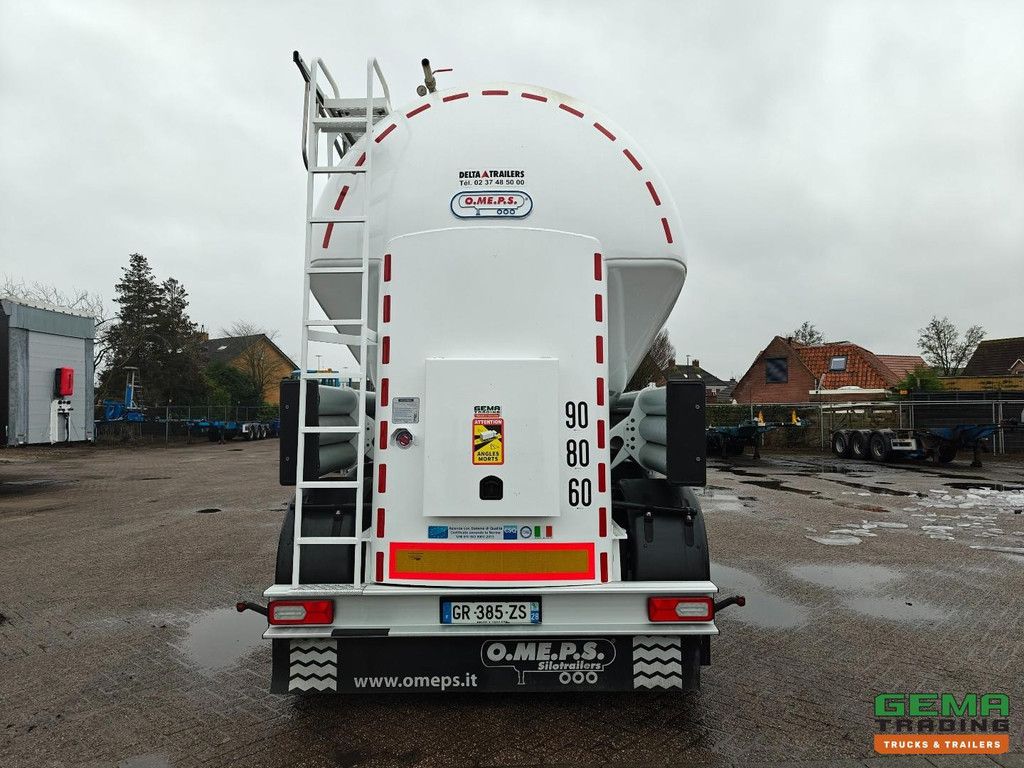 O.ME.P.S. CM39 3-achsiger SAF – Scheibenbremsen – 39 m³ – Liftachse – Alcoa – Reifendruckkontrollsystem – 4600 kg – Neuwertiger Zustand