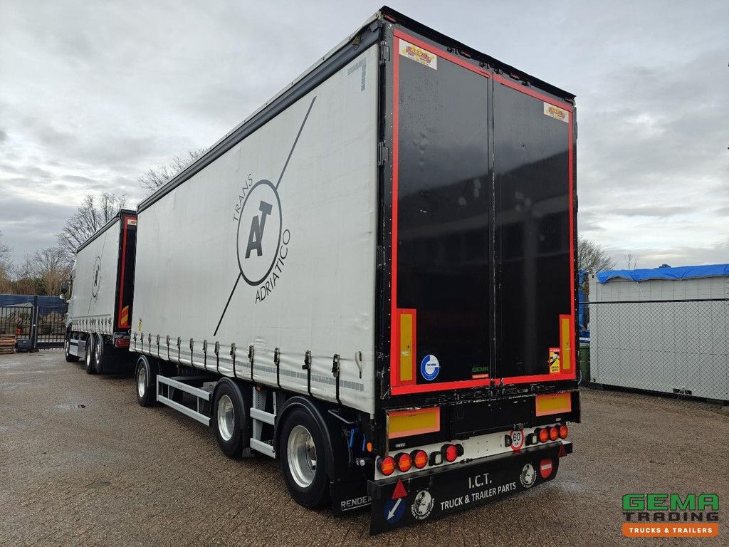 DAF XF 530 FAN 6x2/4 Superspacecab Euro6D – Retarder – Schaltgetriebe – Vollluftfederung – Kombi + Renders 3-Achs-Anhänger – TÜV bis 12/2026