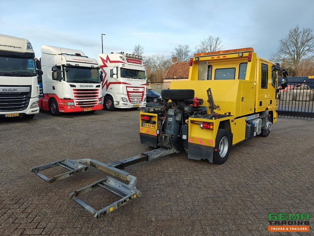 Iveco ML100E22D/P 4x2 Euro 5 Doppelkabine, 7 Personen – Falkom Abschleppwagen 2000 + Seilwinde 3600kg – Fernbedienung – TÜV bis 08/2026