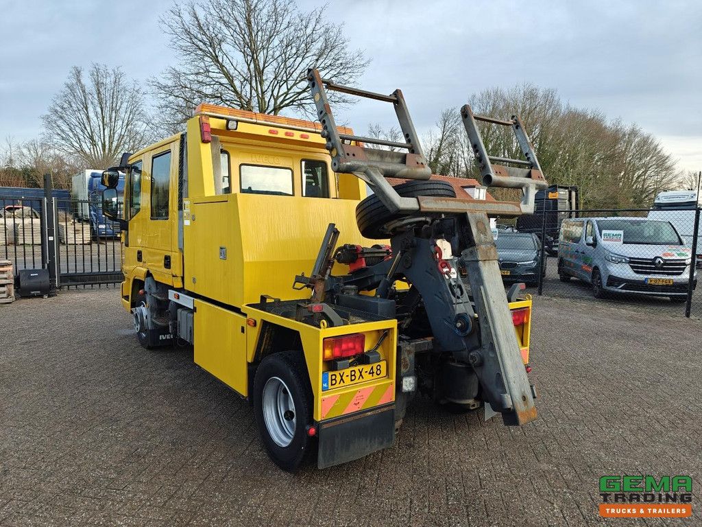 Iveco ML100E22D/P 4x2 Euro 5 Doppelkabine, 7 Personen – Falkom Abschleppwagen 2000 + Seilwinde 3600kg – Fernbedienung – TÜV bis 08/2026