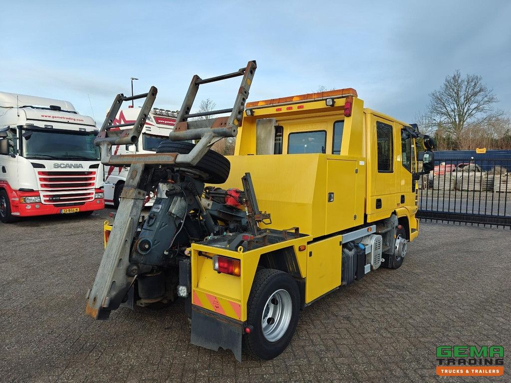 Iveco ML100E22D/P 4x2 Euro 5 Doppelkabine, 7 Personen – Falkom Abschleppwagen 2000 + Seilwinde 3600kg – Fernbedienung – TÜV bis 08/2026