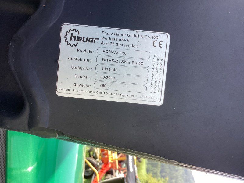 Hauer Frontlader Schwinge POM-VX 150