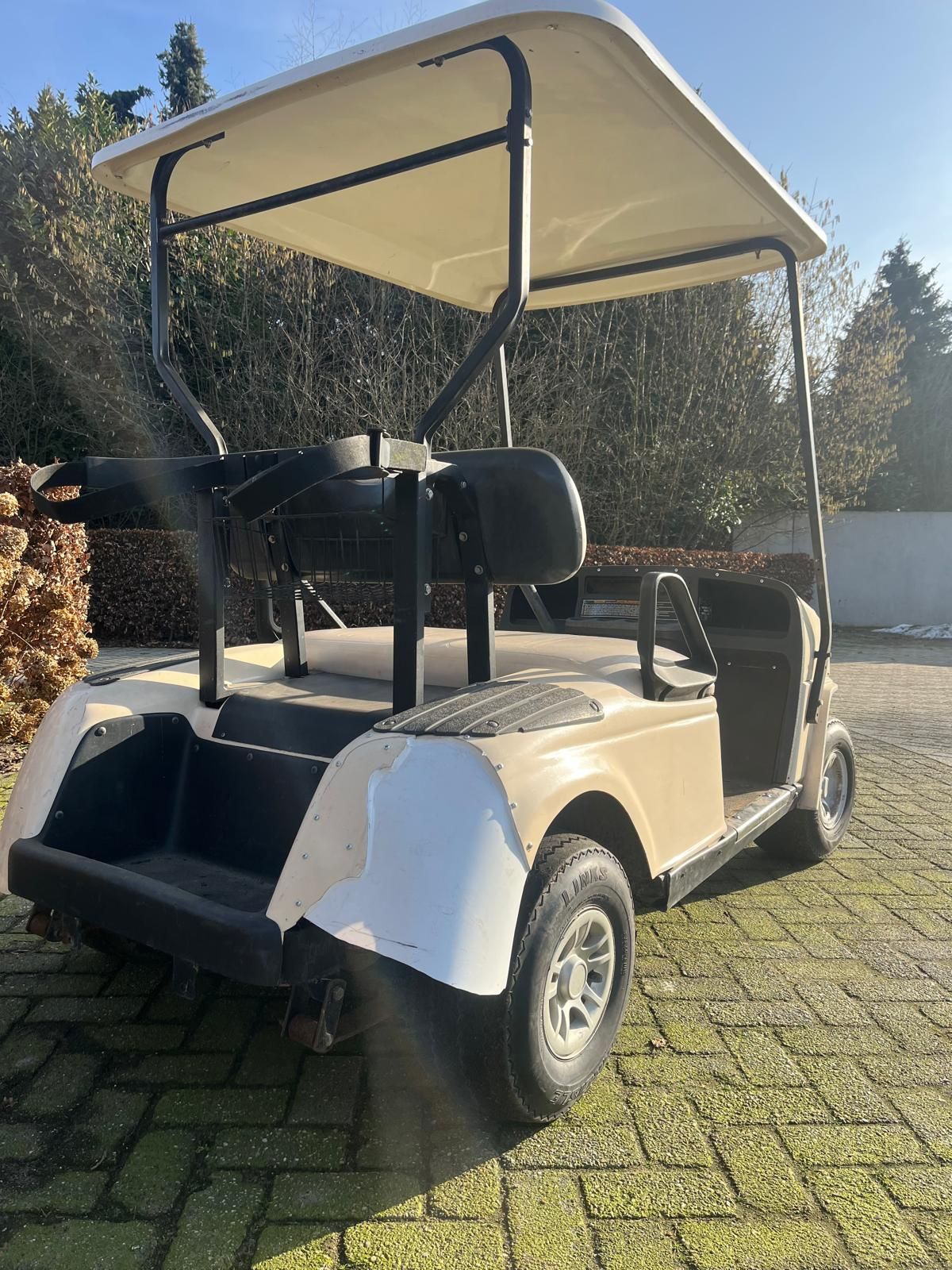 Golfcar met nieuwe accupakket