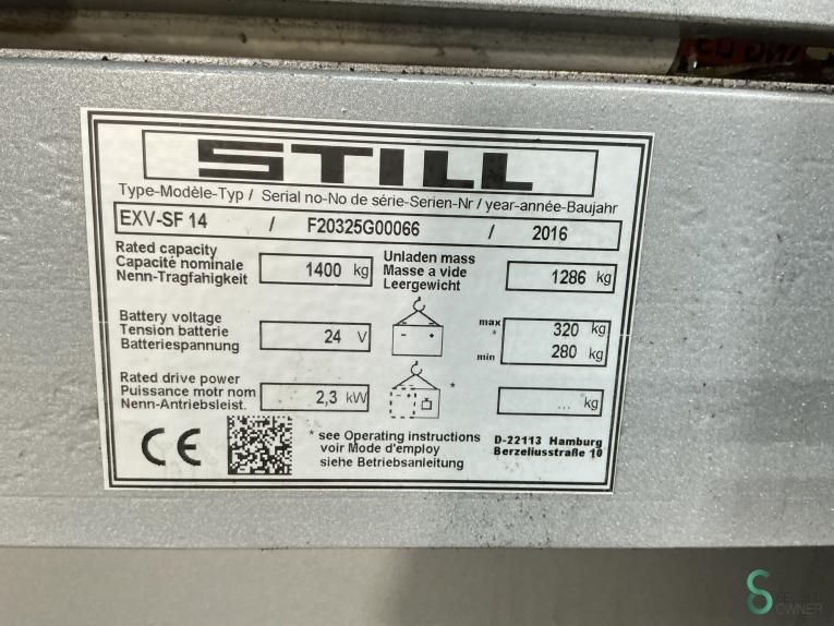 Stapler Elektrisch Still EXV-SF14 2016