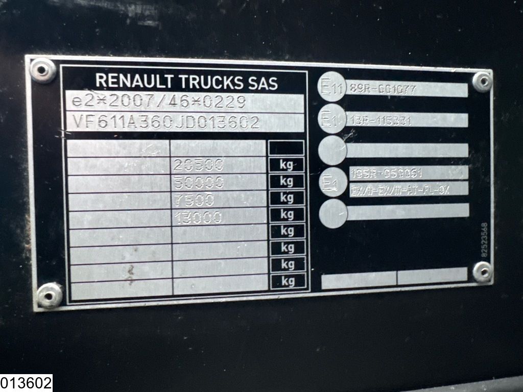 Renault T 440 EURO 6, ADR, PTO, Standairco