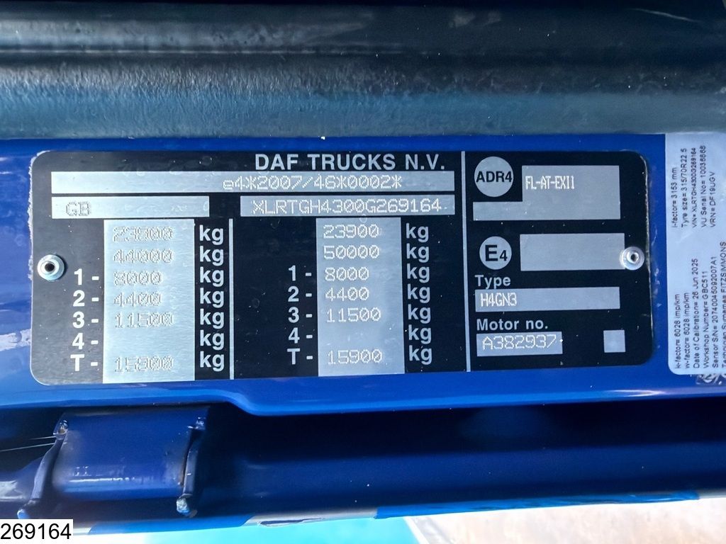 DAF XF 480 EURO 6, RHD, PTO, Hydrauliek