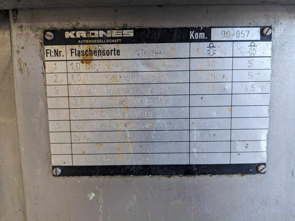 Krones Natlijm etiketeer machine, Bonamatic 090857