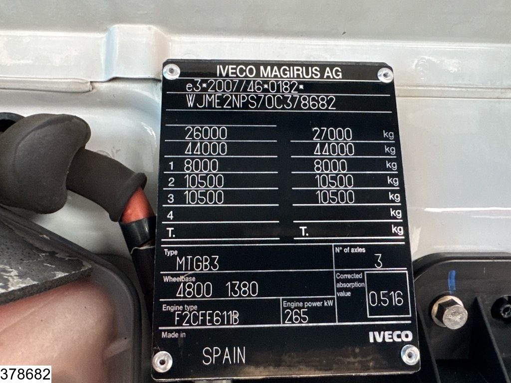 Iveco Trakker 360 6x4, EURO 6, Steelsuspension, Hub reduction