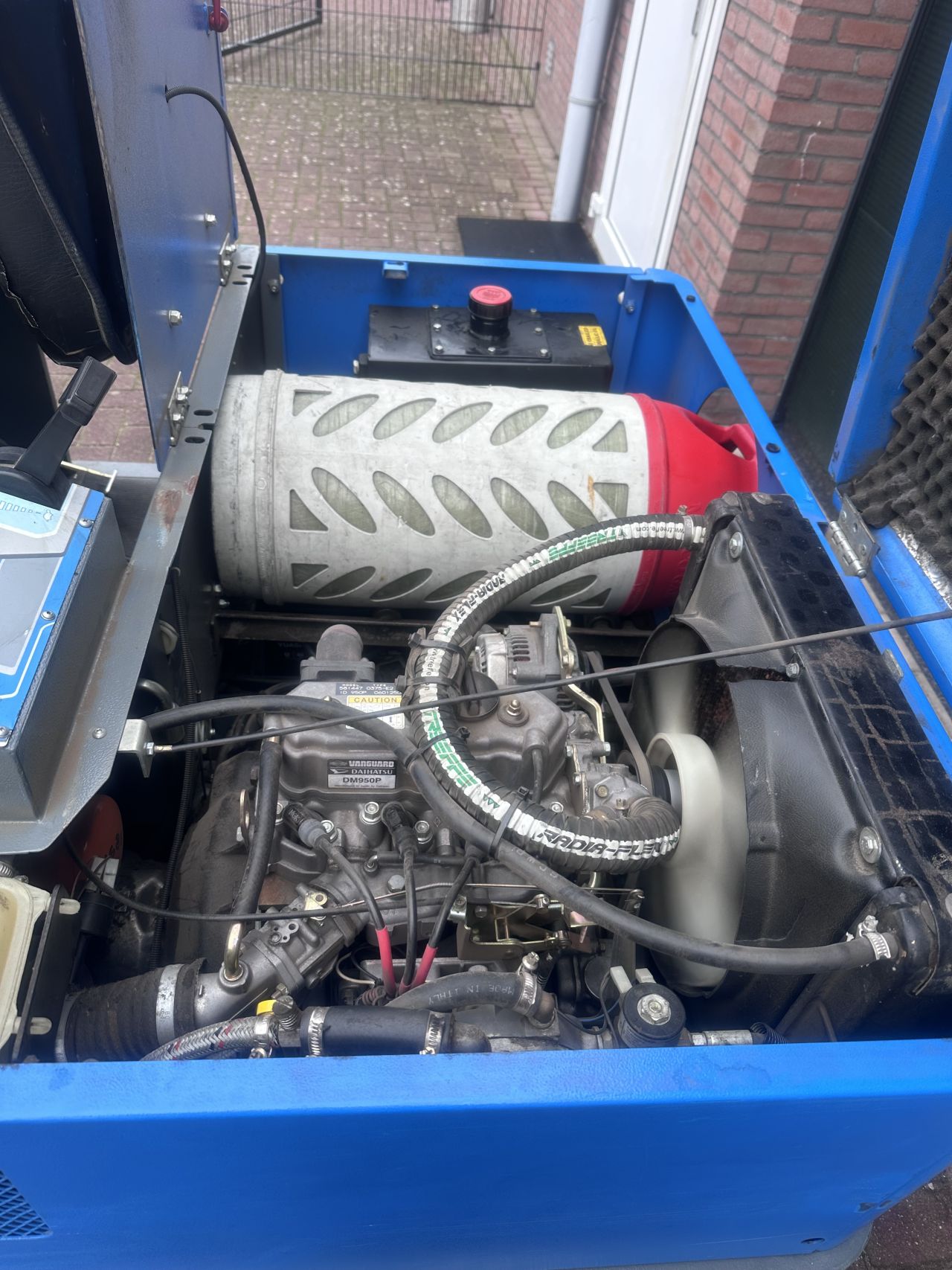 Isal PB155 veegmachine zuig functie opzit