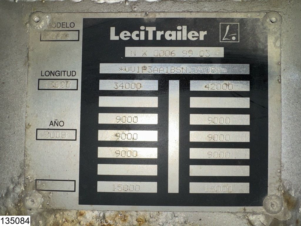 Lecitrailer Tautliner Lift axle