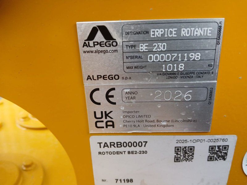 Alpego BE 230 Kreiselge mit Packerwalze