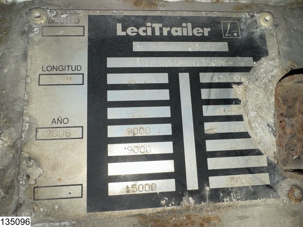 Lecitrailer Tautliner Lift axle