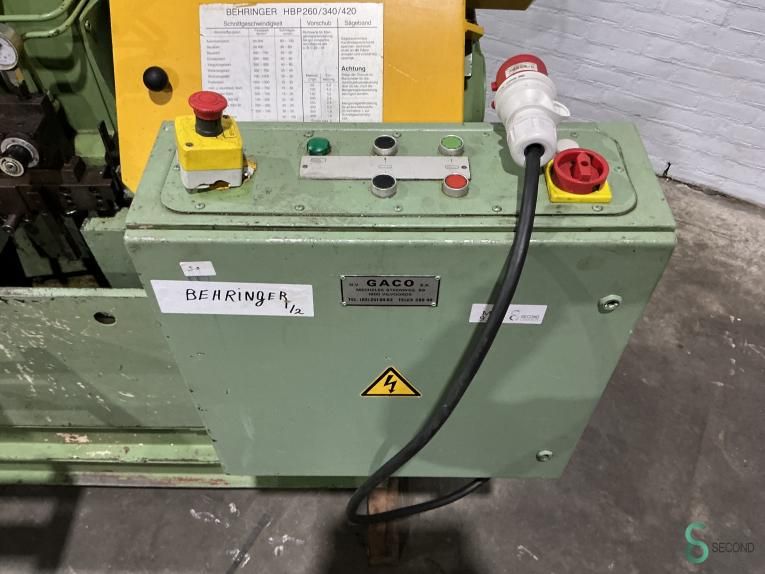 Bandsägemaschinen Behringer HBP-340 x 500mm 1984