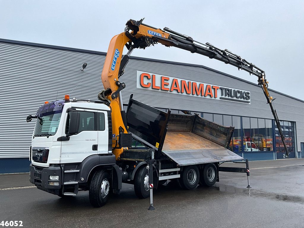 Man TGS 41.480 8x4 Effer 47 Tonmeter laadkraan + Fly-Jib! Just 56.591 km!