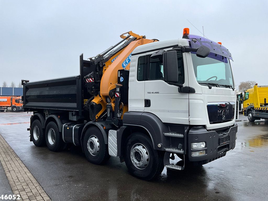 Man TGS 41.480 8x4 Effer 47 Tonmeter laadkraan + Fly-Jib! Just 56.591 km!