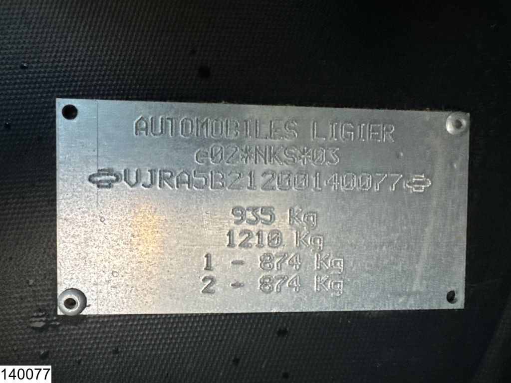 Ligier Quad be sun 50 km/h, 43,630 km, electric