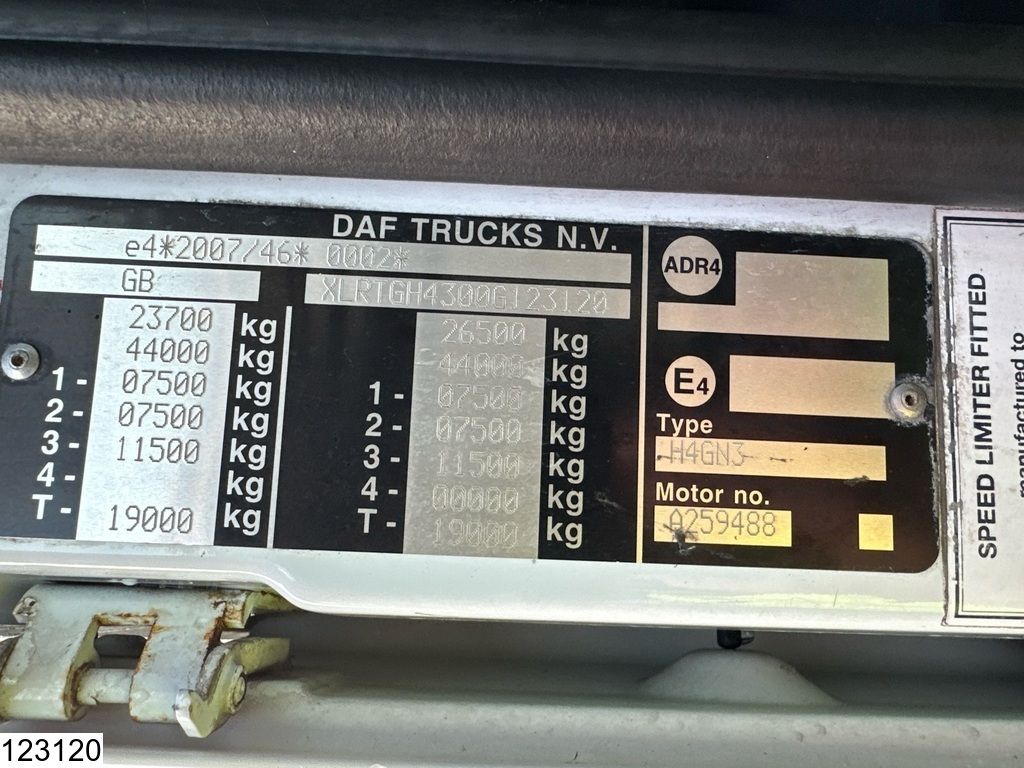 DAF XF 460 RHD, EURO 6, PTO