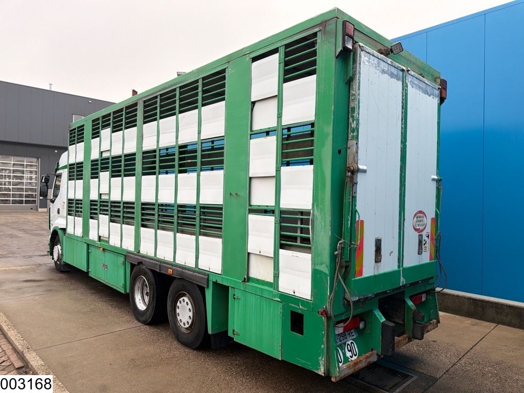 Renault Premium 430 Dxi 6x2, EURO 5, PTO, livestock trailer with 3 decks