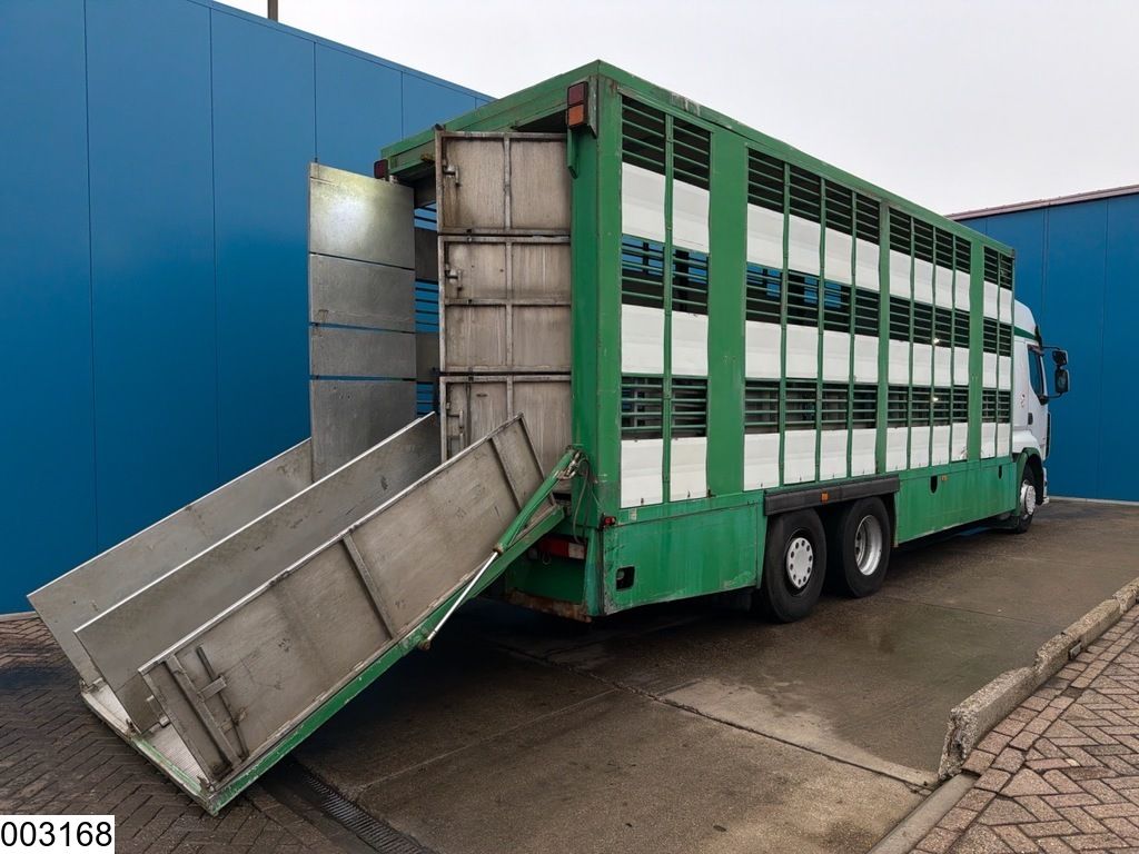 Renault Premium 430 Dxi 6x2, EURO 5, PTO, livestock trailer with 3 decks