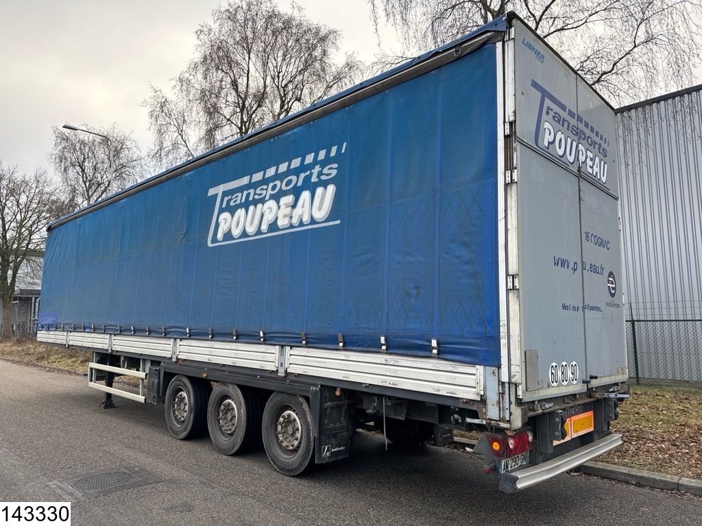 Lecitrailer Tautliner Lifting roof, Aluminium plates