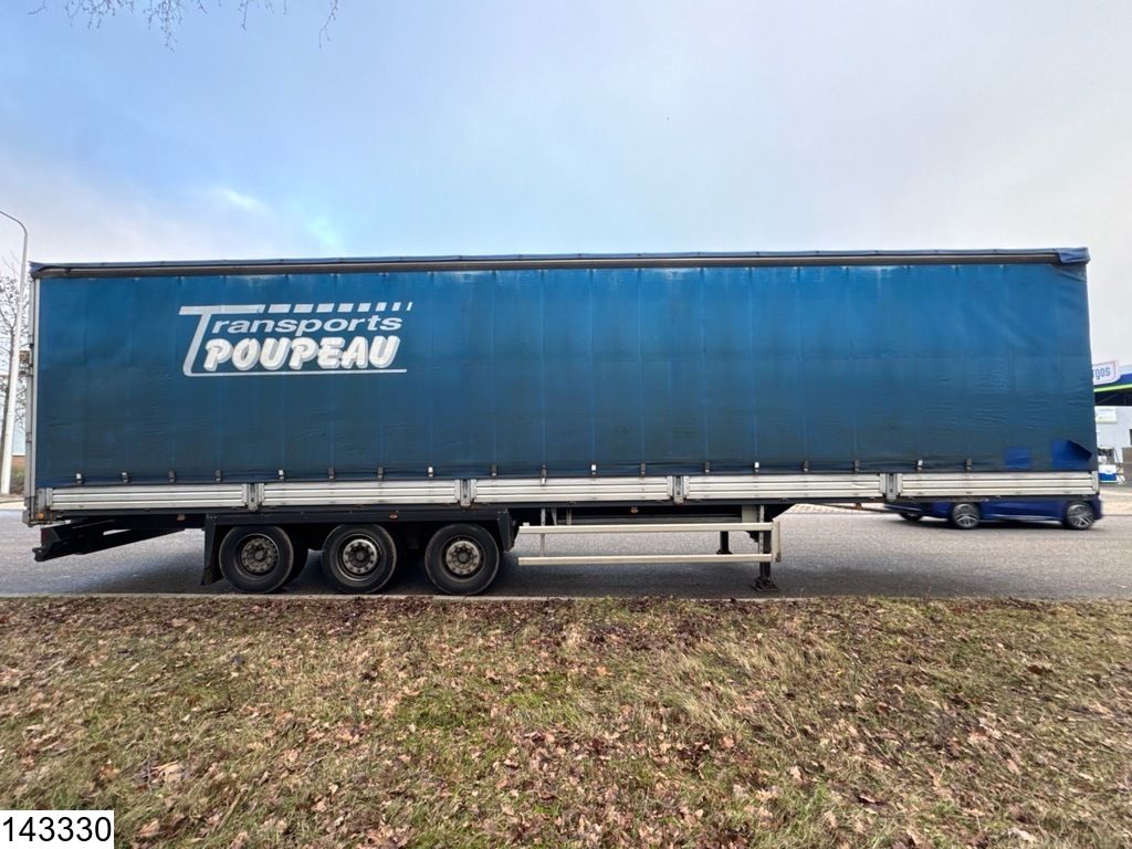 Lecitrailer Tautliner Lifting roof, Aluminium plates