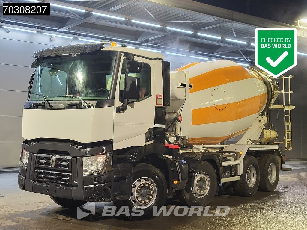 Renault T C 380 8X4 9m3 Liebherr 904 FL mixer Steelsuspension Big-Axle Automatic Euro 6