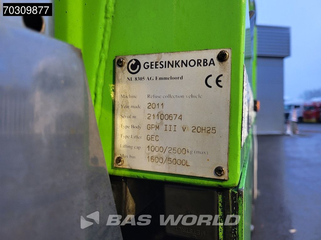 DAF CF75.250 6X2 NL-Truck Geesink GPM III V 20H25 Steering Axle Euro 5