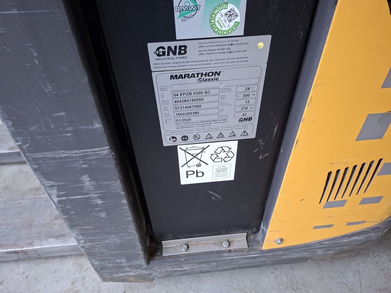 Elektrisch meerij palletwagen ATLET PLP/200N 2 ton accu 2020