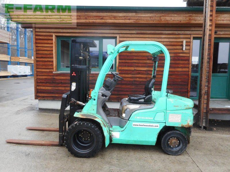 Mitsubishi fd30 triplex 4,7m + ss + zwillingsreifen