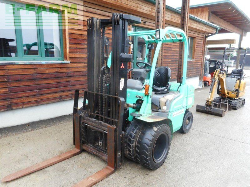 Mitsubishi fd30 triplex 4,7m + ss + zwillingsreifen