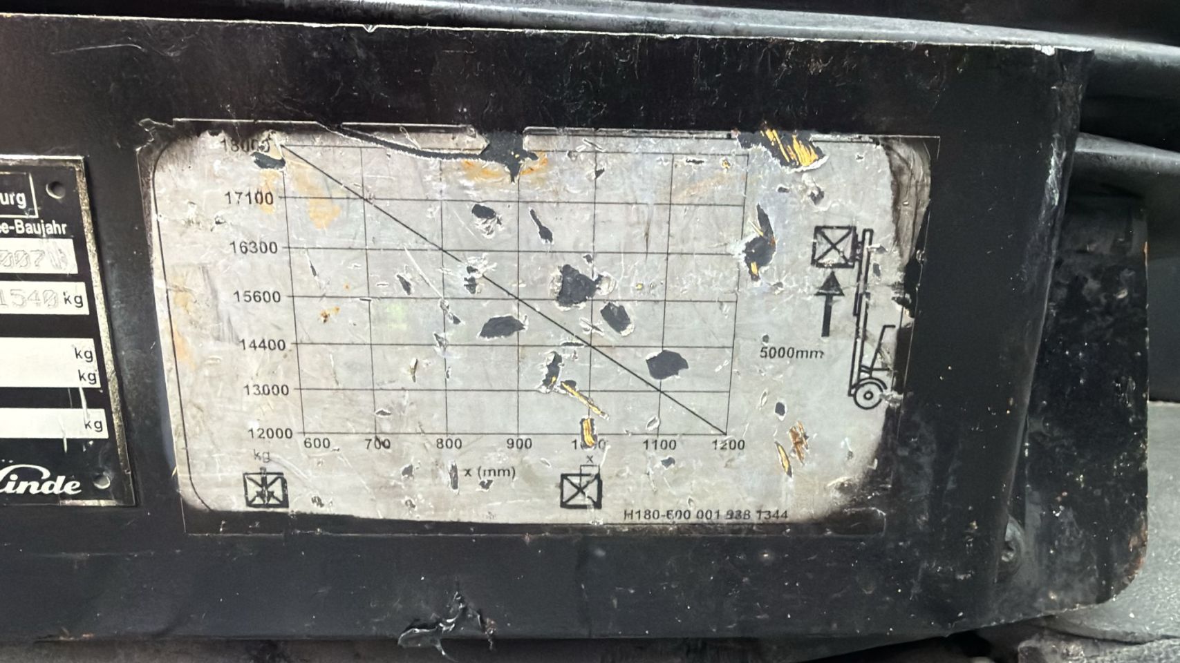 Heftruck linde H180 bj 2007