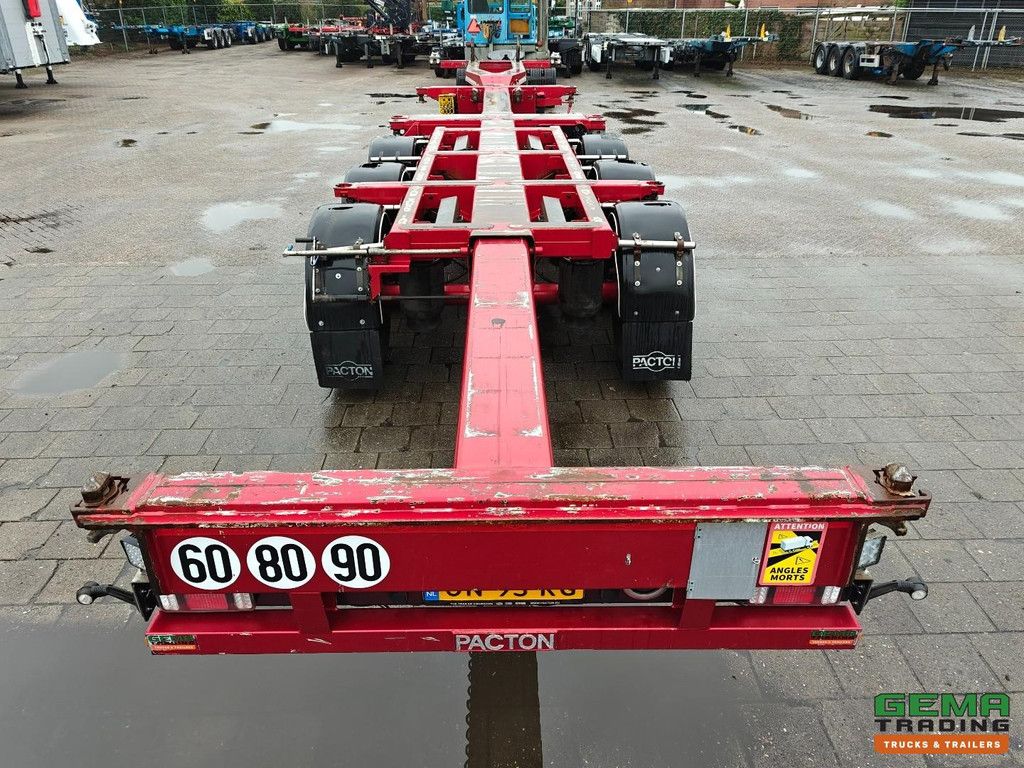 Pacton TXC343 3 Valx-Achsen – Trommelbremsen – NGP-Generator – Liftachse – 2x ausziehbar – Metallic-Rot