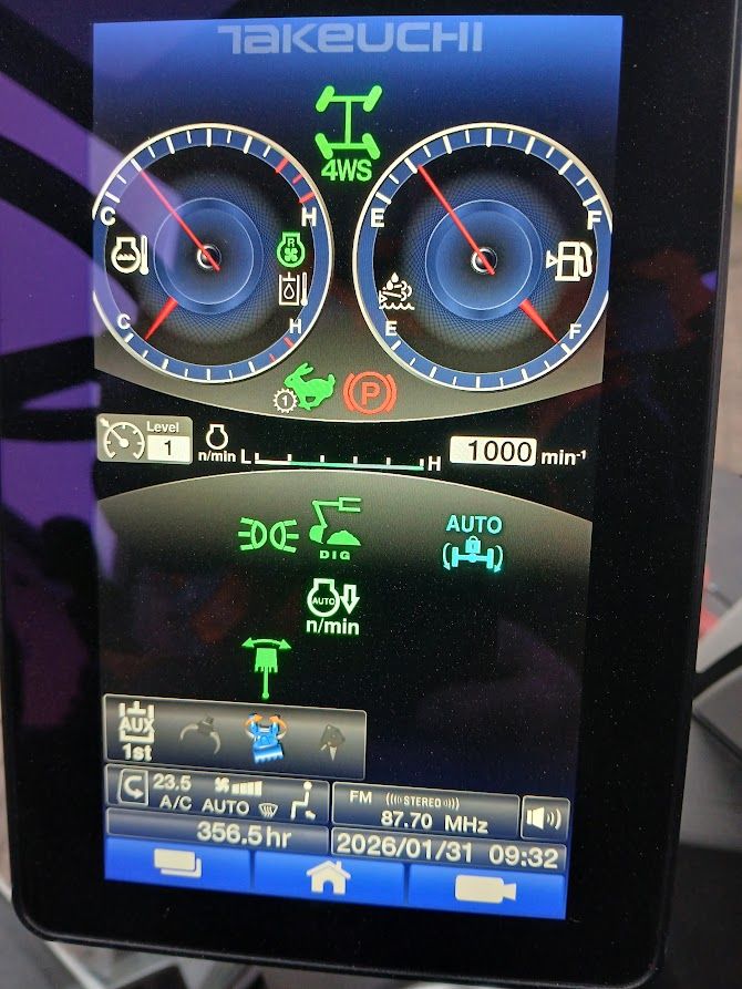 Takeuchi TB395W 350 uur