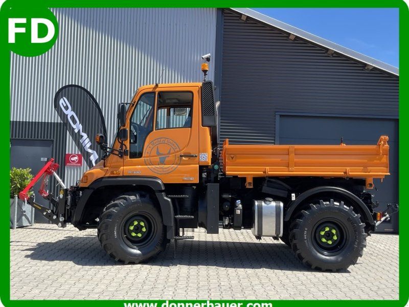 Mercedes-Benz Unimog U300 Agrar mit mechanischer Heckzapfwelle , Ideal für Hac