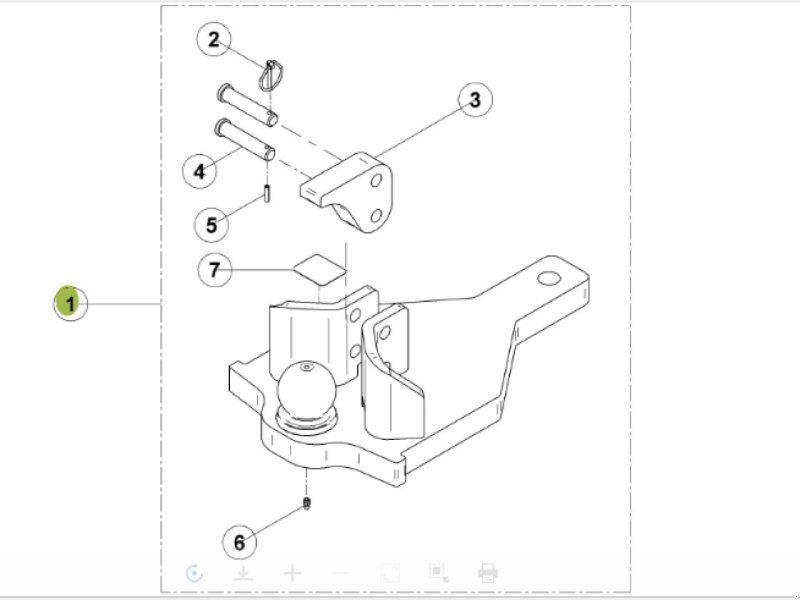 Claas K80 Zugpendel MX Ares / Arion