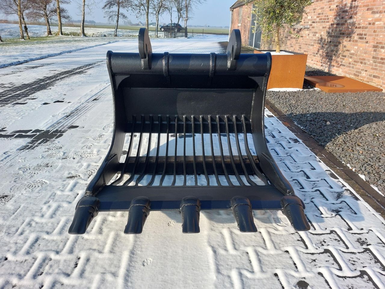 Puinbak met tanden CW30, 115cm breed