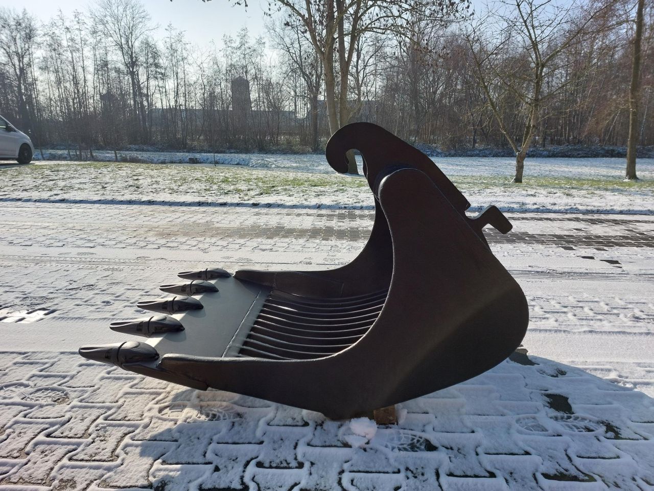 Puinbak met tanden CW30, 115cm breed